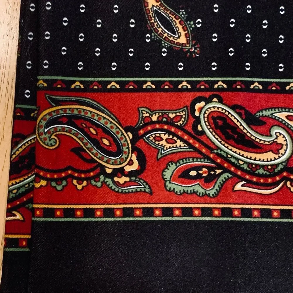 Royal‎ Black Paisley Scarf